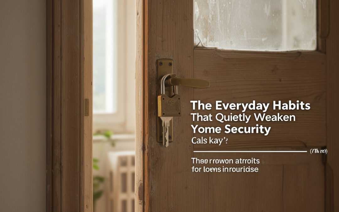 🔐 The Everyday Habits That Quietly Weaken Your Home Security